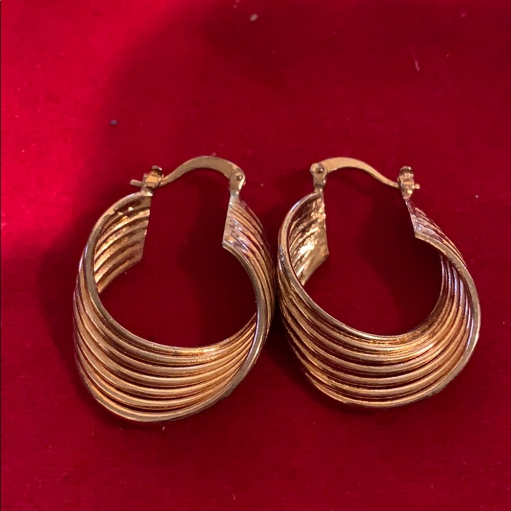 Rose Gold hoop Earrings